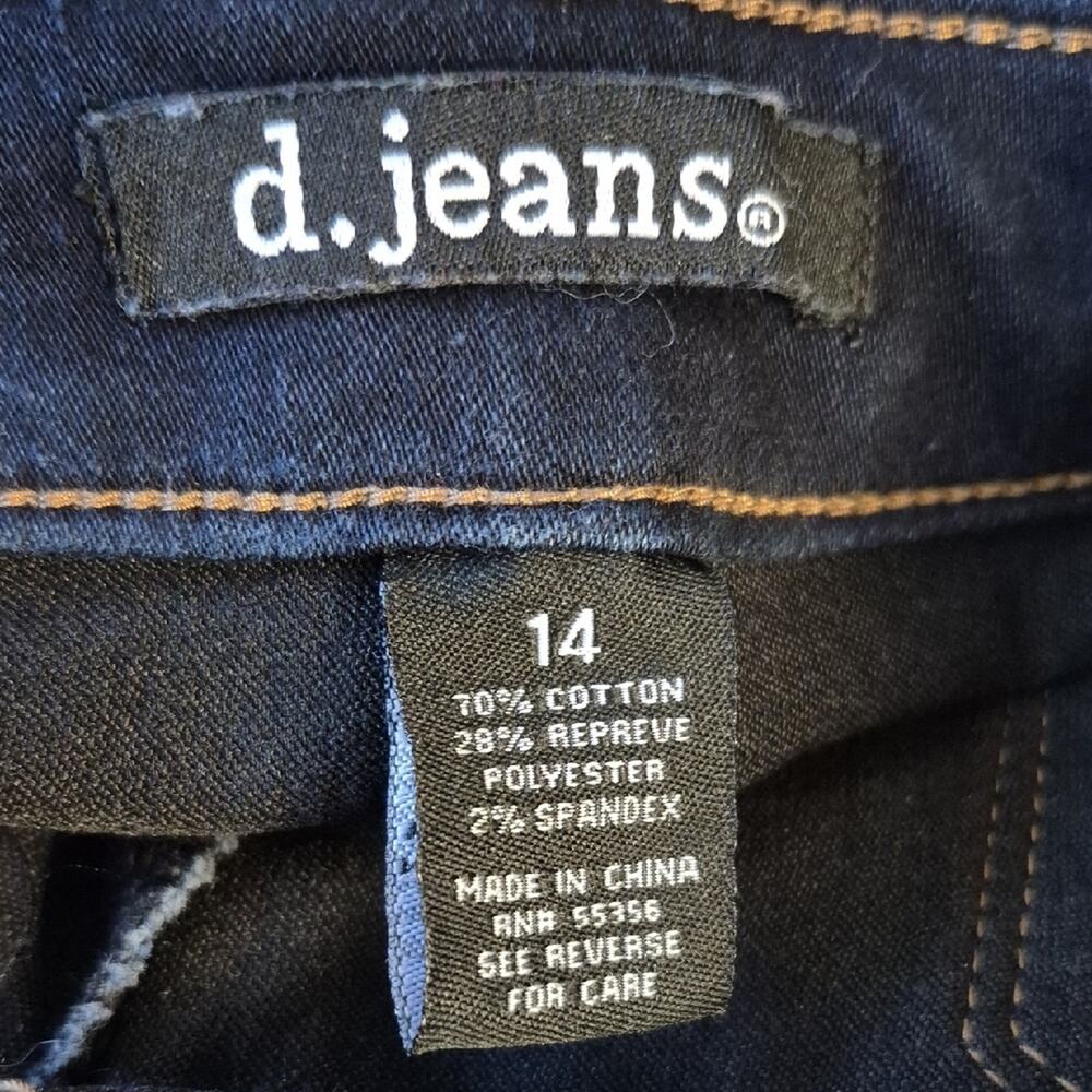 d. jeans Women's Size 14 Dark Blue Skinny Jeans - Picture 9 of 11